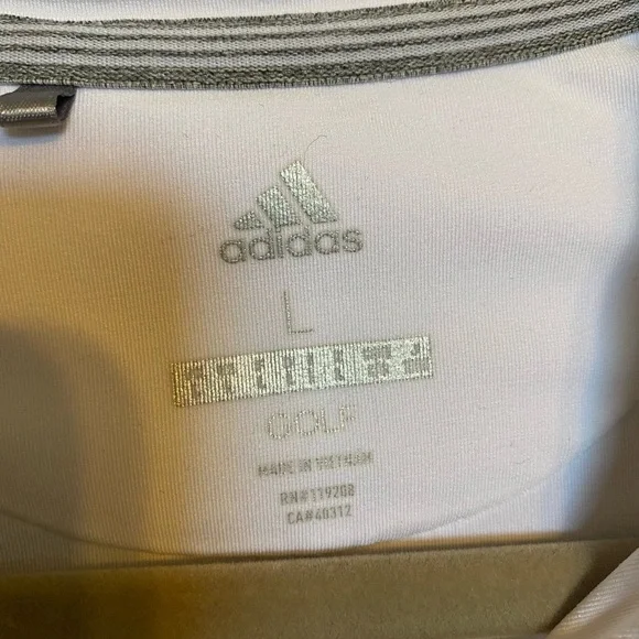 Adidas Golf Shirt Womens Large White - Picture 2 of 4